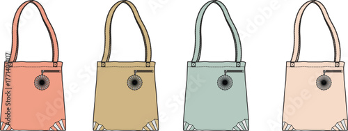 Chic Tote Bags A Colorful Quartet of Handbags for Fashionable Women