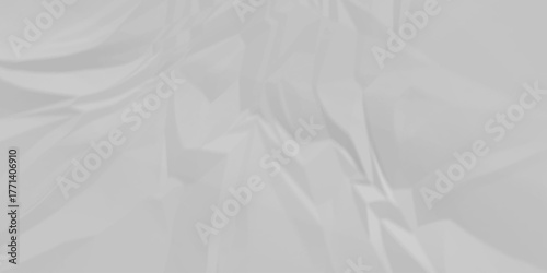 White crumpled paper crinkle wrinkled background texture pattern overlay backdrop design. wrinkled high resolution arts craft and Seamless white crumpled paper.	