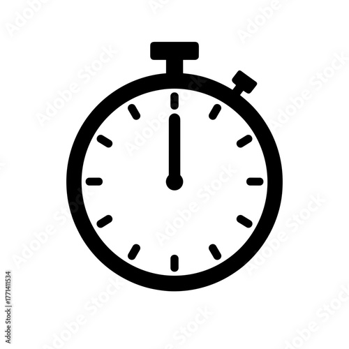 Black stopwatch with timer icon representing Flash sale timer  
