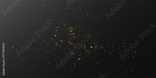 glitter sparkles christmas background vector shine effect magic golden festive glow particles.	