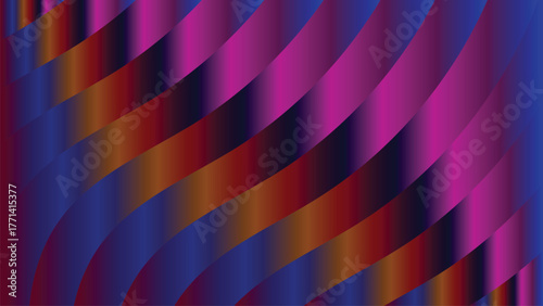 Vibrant Abstract Gradient Wavy Striped Background Design Isolated background