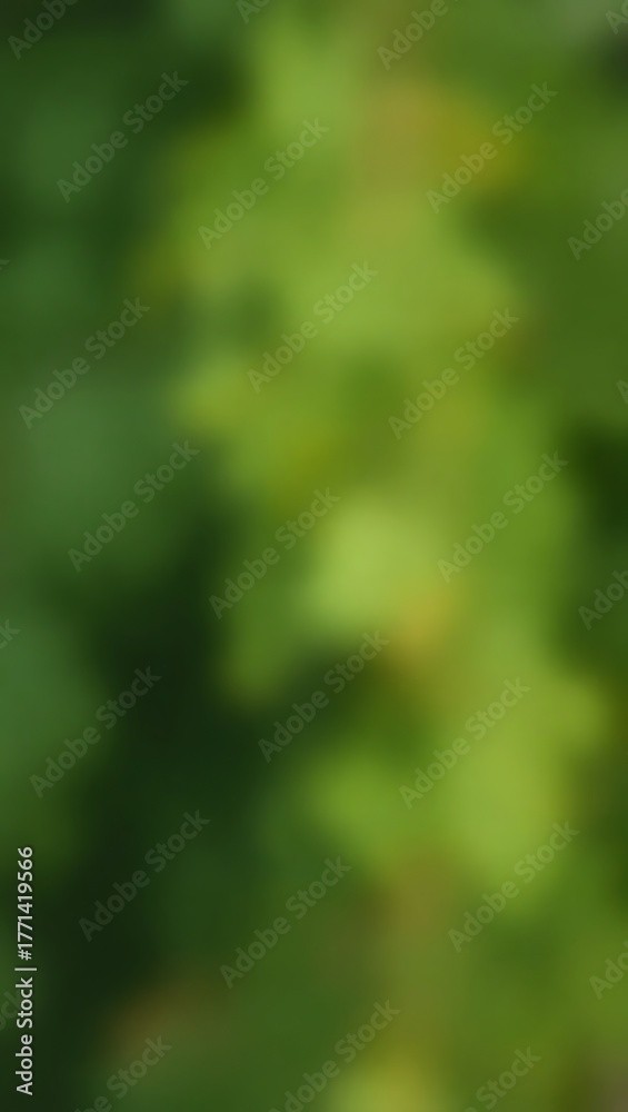 Obraz premium Generative AI soft focus nature pattern of green leaves