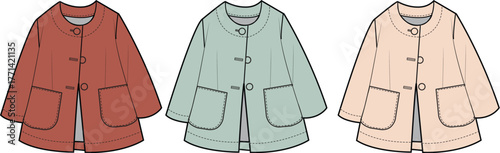 Three Fashionable Tunic Blouse Designs for Women's Apparel