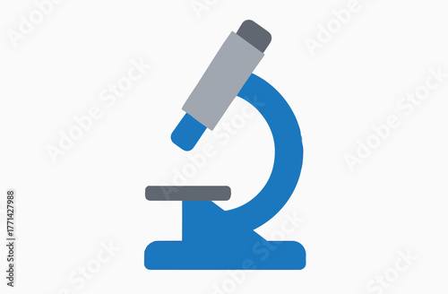 microscope on white background