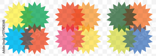 Venn infographic sections, template. Data chart with colorful circular elements. United business schema, area On Transparent Background. EPS 10.