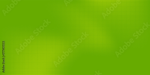 Lime green pop art background in retro comic style with halftone dots design, Artistic vector illustration eps10