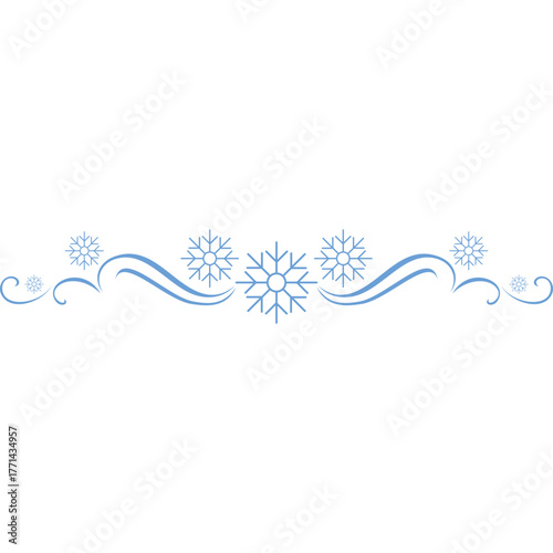 Christmas snowflake divider