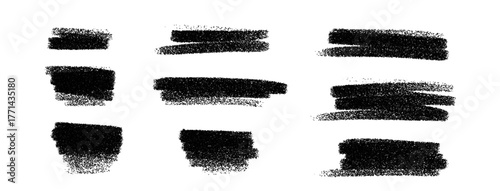 Abstract brush and paint strokes forming a textured background. Rough ink lines, splashes, and dry brush effects create a hand drawn vector design with grunge, paper, elements