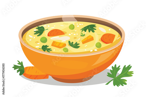 Summer vegetables soup