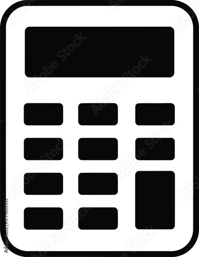 calculator icon silhouette
