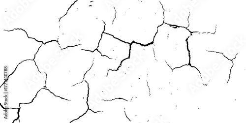 Distressed overlay texture for your design, scratched grunge urban background texture, Cracked and scratched grunge black white texture. Old distressed photo background with scratches dust film grain.