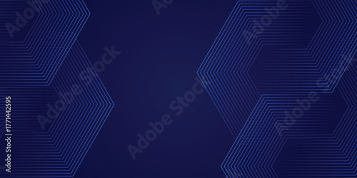 Abstract modern dark blue dynamic polygon shape gradient template business background