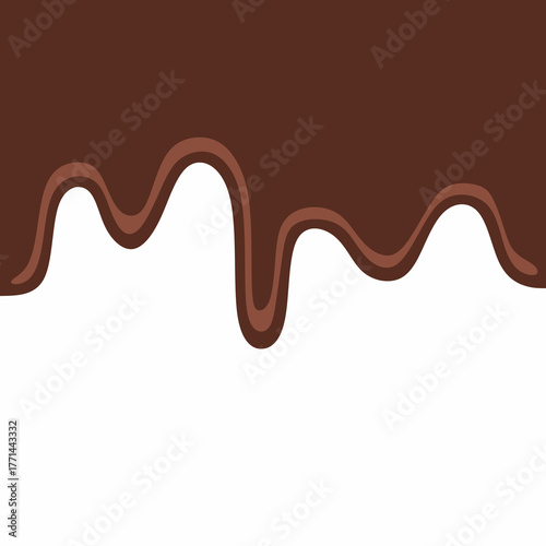 chocolate drip vector, choco melted, hot cocoa flow, sweet dessert vector, milk drop illustration, brown liquid wave, melting chocolate cartoon