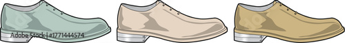 Three casual shoes in different colors, perfect for everyday wear and adding a touch of style to any outfit