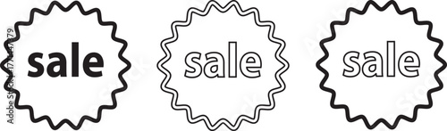 : set of discount labels, set of vector sale labels, set of sale labels, sale, label, icon, vector, sticker, price, badge, sign, discount, symbol, tag, design, business, set, free, illustration, eleme
