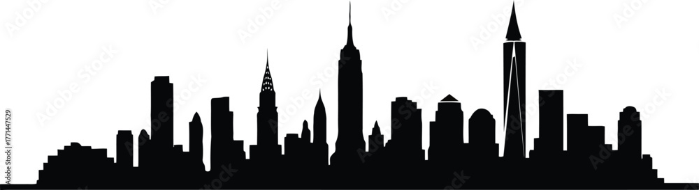 Fototapeta premium city icon silhouette