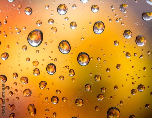 drops of orange background
