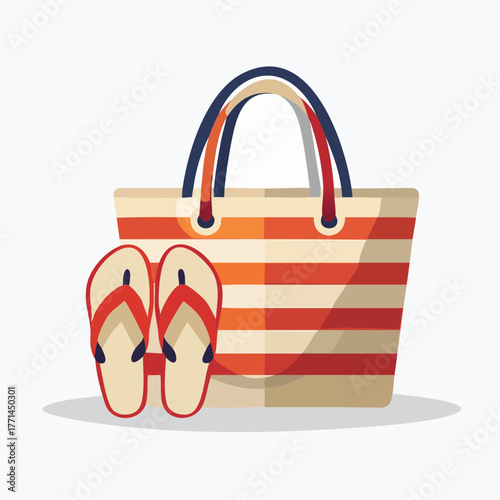 Icône vectorielle minimaliste représentant vacances et été