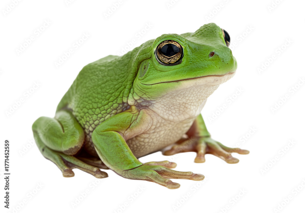 Fototapeta premium Frog with transparent PNG background