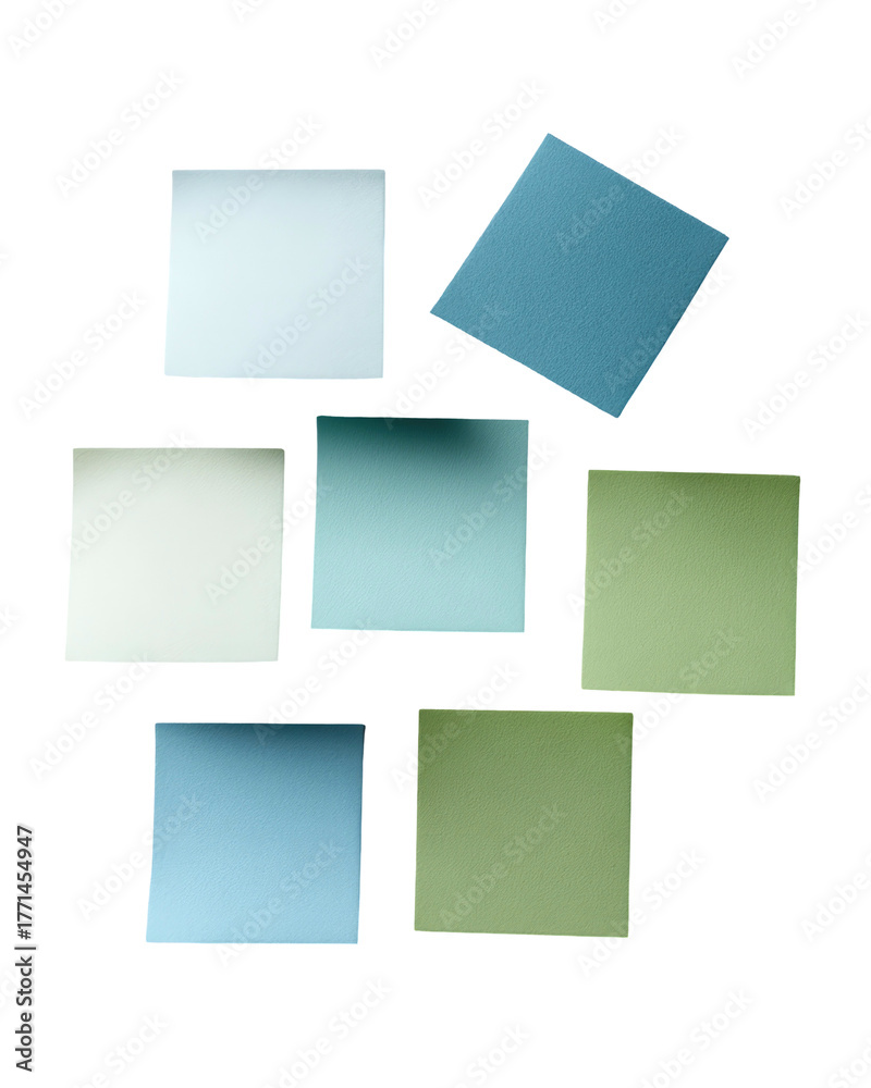 Fototapeta premium Colorful squares arranged on black