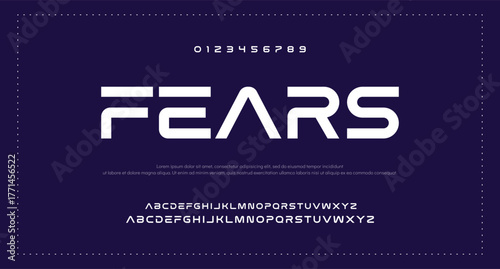 Abstract modern urban alphabet fonts. Typography sport, simple, technology, fashion, digital, future creative logo font. vector illustration