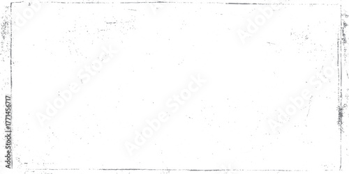 White grunge border texture background. Vintage worn surface with rough faded edges and subtle distressed effect. Minimal clean abstract design.