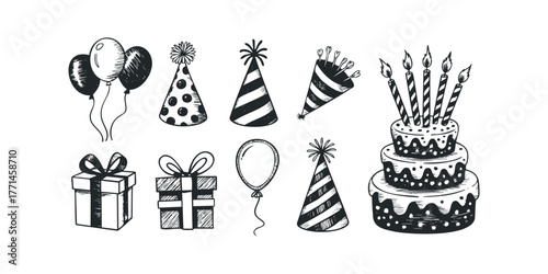 Sketch Celebration Elements Collection