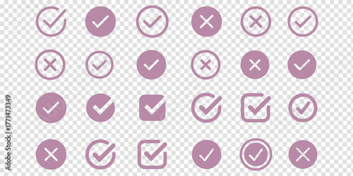 check mark icons tick symbols in green circle . Represents confirmation, approval, success, or completed tasks or status. for web, checklists, and task completion projects