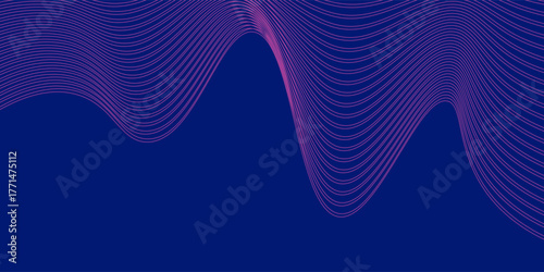 modern banne rbackground.blue gradation.wavy effect line.pink and blue.line memphis, vector illustration design.eps 10