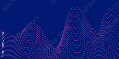 modern banne rbackground.blue gradation.wavy effect line.pink and blue.line memphis, vector illustration design.