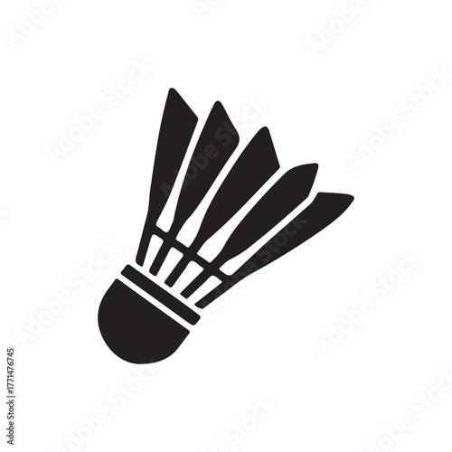 badminton racket isolated on white