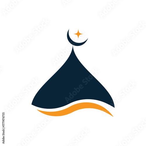  Mosque icon design vector template for banner ,poster ,social media post,T shirt and app logo.