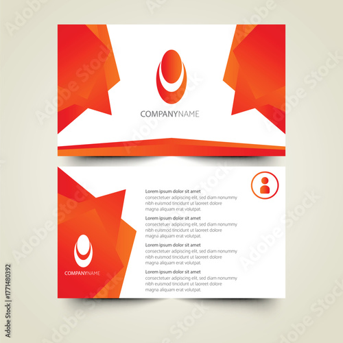 PVC Modern ID card template perfect for corporate, educational, business, company, office, staff or event purposes. This design features a professional layout with customizable fields.