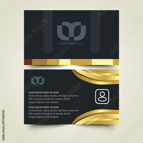 PVC Modern ID card template perfect for corporate, educational, business, company, office, staff or event purposes. This design features a professional layout with customizable fields.