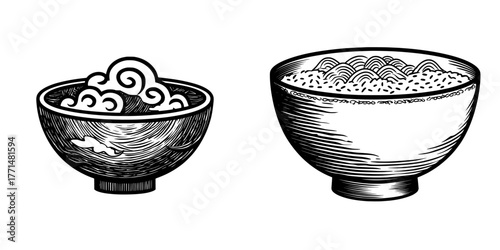 The Rise Bowl icon is depicted in flat art, isolated in black and white