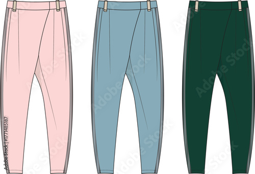 Fashionable Asymmetrical Wrap Pants in Multiple Color Options