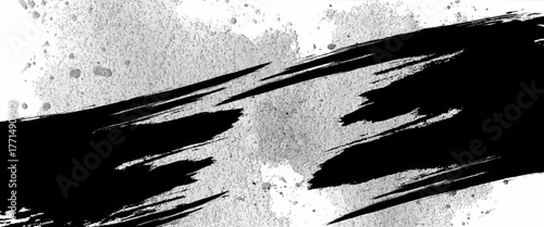 Vector abstract style black grange ink background.