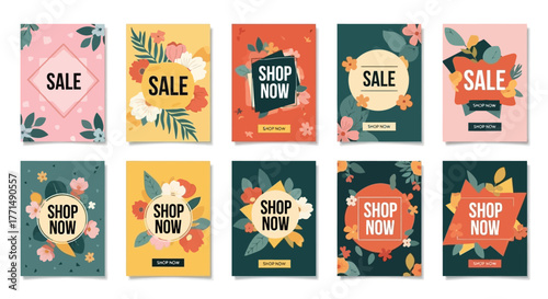 Back to School Collection Students Reading and Learning Illustrations