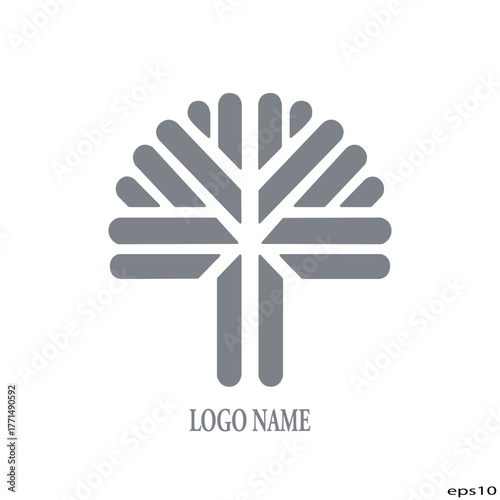 tree logo design, suitable for company vector illustration	