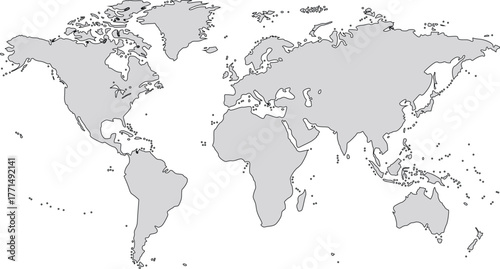 world map high quality vector illustration