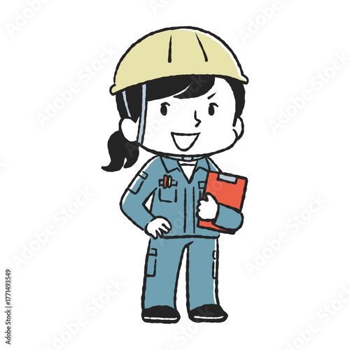 工場で働く女性