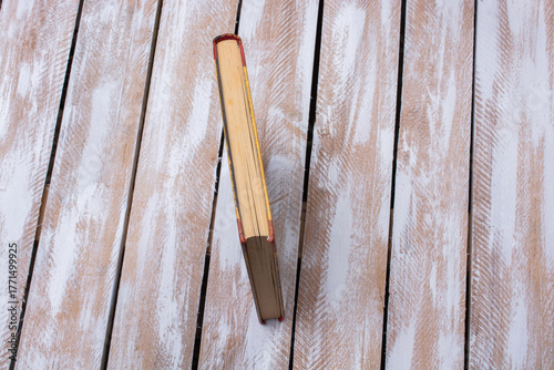 Hard cover book education concept