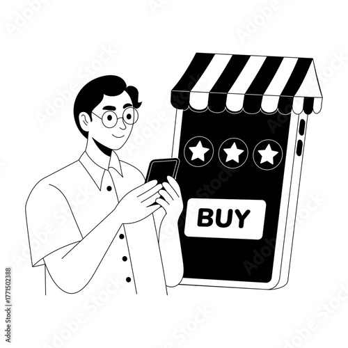 Hand drawn style illustration depicting loyalty points