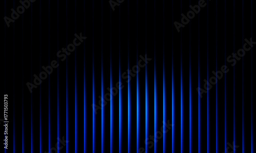 Vibrant blue and purple vertical wave lines background, futuristic light pattern, modern digital gradient wallpaper, glowing neon abstract design