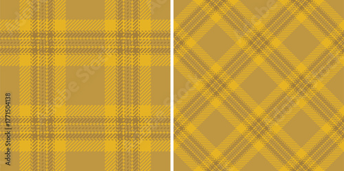 Check textile seamless of background pattern fabric with a texture plaid vector tartan. Set in novelty colors for stylish gingham patterns for clothing.