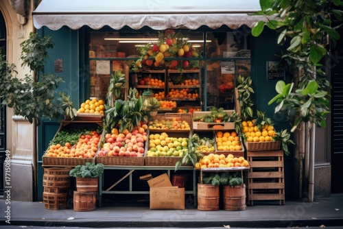 Fototapeta Naklejka Na Ścianę i Meble -  Fruit shop pineapple market plant.