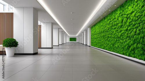 White office corridor with ...