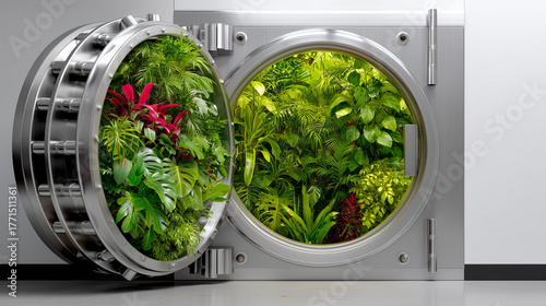 Bank vault replaced by gree...