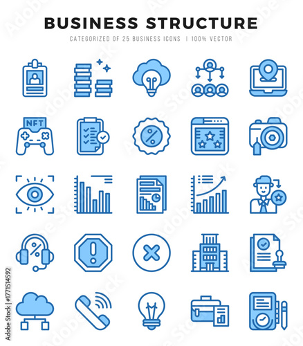 Business Structure icon pack for your website. mobile. presentation. and logo design.