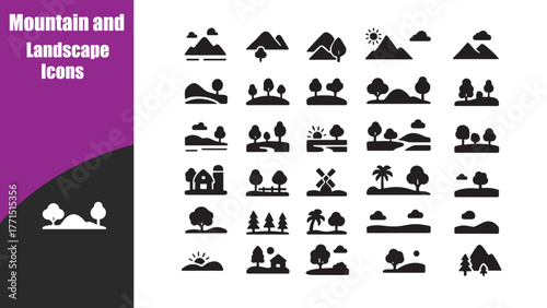 Mountain and Landscape Icons